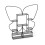 6-Tier Metal Butterfly Plant Stand with Hooks - Black 1