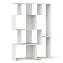 Libreria bianca a 6 cubi con funzioni di sicurezza antiribaltamento