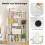 6-Cube White Bookshelf with Anti-Tip Safety Features 3