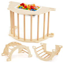 Arco da arrampicata 8 in 1 con contenitore, 80 x 47 x 41 cm