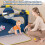 Box pieghevole per bambini con 50 palline e porta con cerniera, blu 4