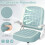 Ergonomic Office Chair, Blue - Foldable Arms, Rocking Function 4