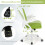 Ergonomic Office Chair, Green, Flip-Up Arms, Lumbar Support 4