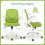 Ergonomic Office Chair, Green, Flip-Up Arms, Lumbar Support 2