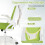 Ergonomic Office Chair, Green, Flip-Up Arms, Lumbar Support 3