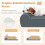 Orthopedic Dog Bed for Large Dogs, Memory Foam, Gray 3
