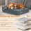 Orthopedic Dog Bed for Large Dogs, Memory Foam, Gray 5