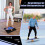 Wooden Balance Board Set with Cork Roller & Felt Mat 3