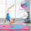 Foldable Gymnastics Mat, 240x117x5cm, Pink/Blue 4