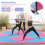 Foldable Gymnastics Mat, 240x117x5cm, Pink/Blue 5