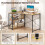 L-Shaped Reversible Corner Desk with Adjustable Shelf 5