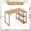 L-Shaped Reversible Corner Desk with Adjustable Shelf 2