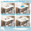 Adjustable Kids Table and Chair Set with Tilt Whiteboard 3