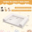 Orthopedic Dog Bed for Medium Dogs, Egg Crate Foam, Beige 2