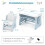 Adjustable Kids Table & Chair Set with Tilt Whiteboard 2