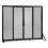 Fireplace Screen with Sliding Doors, 96 x 79 cm, Metal Mesh 1