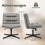 Cross-Legged Office Chair, Adjustable Height, Grey 2