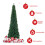 270cm Pencil Christmas Tree with Metal Stand, Green 3