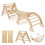 Kletterset aus Holz mit Rutsche und Wenderampe 1