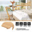 Z-Shaped Bamboo Side Table - Space-Saving Coffee Table 5