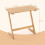 Z-Shaped Bamboo Side Table - Space-Saving Coffee Table 2