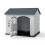 Weatherproof Plastic Dog House with Lockable Door 1