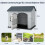 Weatherproof Plastic Dog House with Lockable Door 2