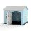 Weatherproof Plastic Dog House with Lockable Door 1