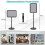Set suporturi postere A3 reglabile, rotative, negre 1