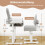 Adjustable Kids Desk and Chair Set with Tilt Top, Grey 3