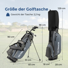 Komplettes Golfschlägerset für Linkshänder (Herren) inklusive Tasche