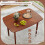 Rectangular Dining Table for 2-4, Walnut Finish, Rubberwood Legs 5