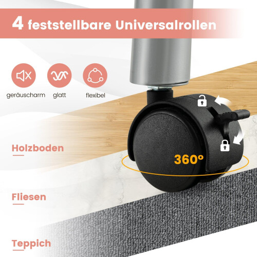 Klappbarer Manikürtisch mit Staubabsaugung und LED-Lampe 2