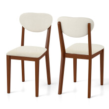 Esszimmerstühle, 2er-Set, Sherpa-Polsterung, Tragkraft 180 kg