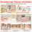 Maison de poupée d'angle en bois avec toit rose, 41 accessoires 3