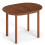 Oval Dining Table for 2-4, Walnut Wood, 110x78x77 cm 1