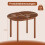 Oval Dining Table for 2-4, Walnut Wood, 110x78x77 cm 2