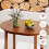 Oval Dining Table for 2-4, Walnut Wood, 110x78x77 cm 4