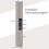 Tall Bathroom Cabinet with Toilet Paper Holder, Hooks - Grey 2