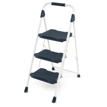 Dreistufige Klappleiter mit Handlauf, Tragkraft 360 kg
