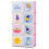 Kids Wardrobe Organizer, 8-Cube Pink Plastic Shelving 1