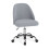 Chaise de bureau pivotante sans accoudoirs grise et réglable - Conception compacte 1