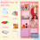 Kids Wardrobe Organizer, 8-Cube Pink Plastic Shelving 4