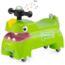 Coche infantil con luces, sonidos y espacio de almacenamiento