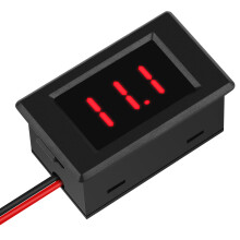 Hochpräzises Mini-Voltmeter für Echtzeitüberwachung, digitaler Gleichspannungstester mit schneller Ansprechzeit und rotem LED-Display,