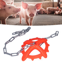 Chaîne vétérinaire pour porcelets en acier, appât, réglable, résistante à la rouille, jouet pour cochon, 1,5 m
