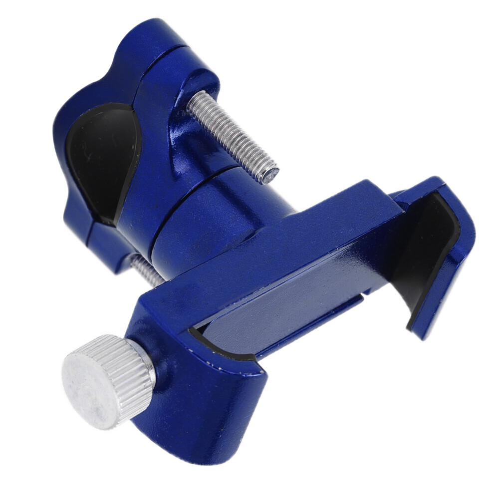 Aluminum Alloy Heavy Duty Bike Phone Mount, For Bicycles & Motorcycles Blue 9321382398600
