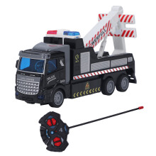 Camion porte-voitures miniature télécommandé à friction pour enfants, jouet à pousser et à faire avancer, en plastique de haute qualité pour