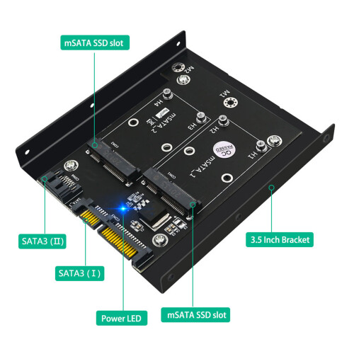 Adaptador In1Combo M.2NGFF com chave B, conversor SSD mSATA com interface SATA3.0, material PCB de alta qualidade, compatível com soquetes de chave 2
