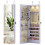 Mobiletto portagioie con luce LED, specchio, chiudibile a chiave, viola 1